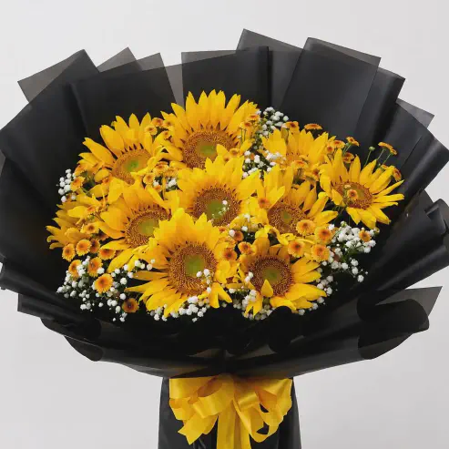 Buket Bunga Matahari Premium Radiant Yellow