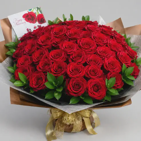 Buket Mawar Merah Jumbo Premium - Spesial Anniversary