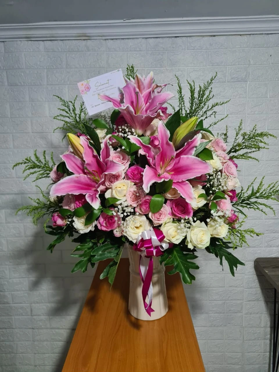 Jual Rangkaian Bunga Meja Cantik untuk Kantor