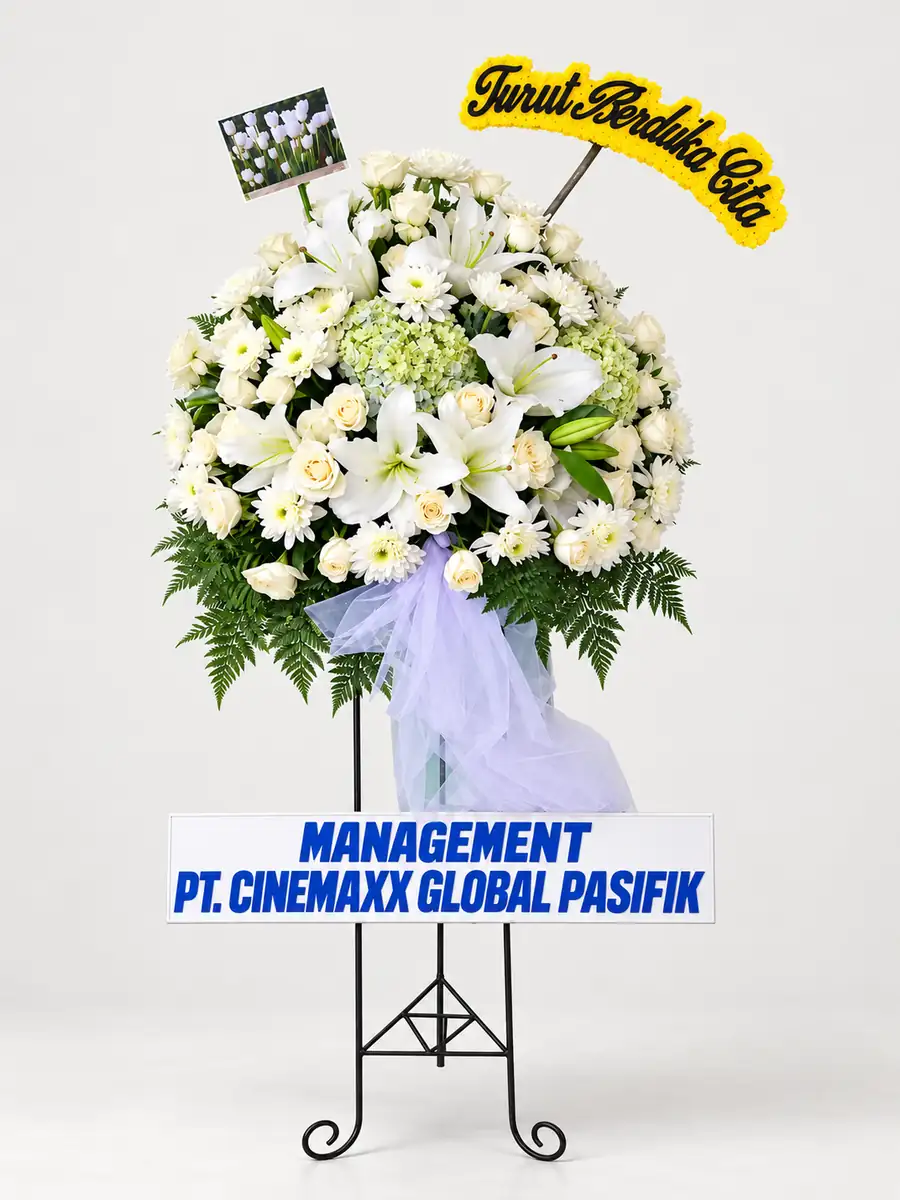 Standing Flower Duka Cita Putih – Amarin Florist