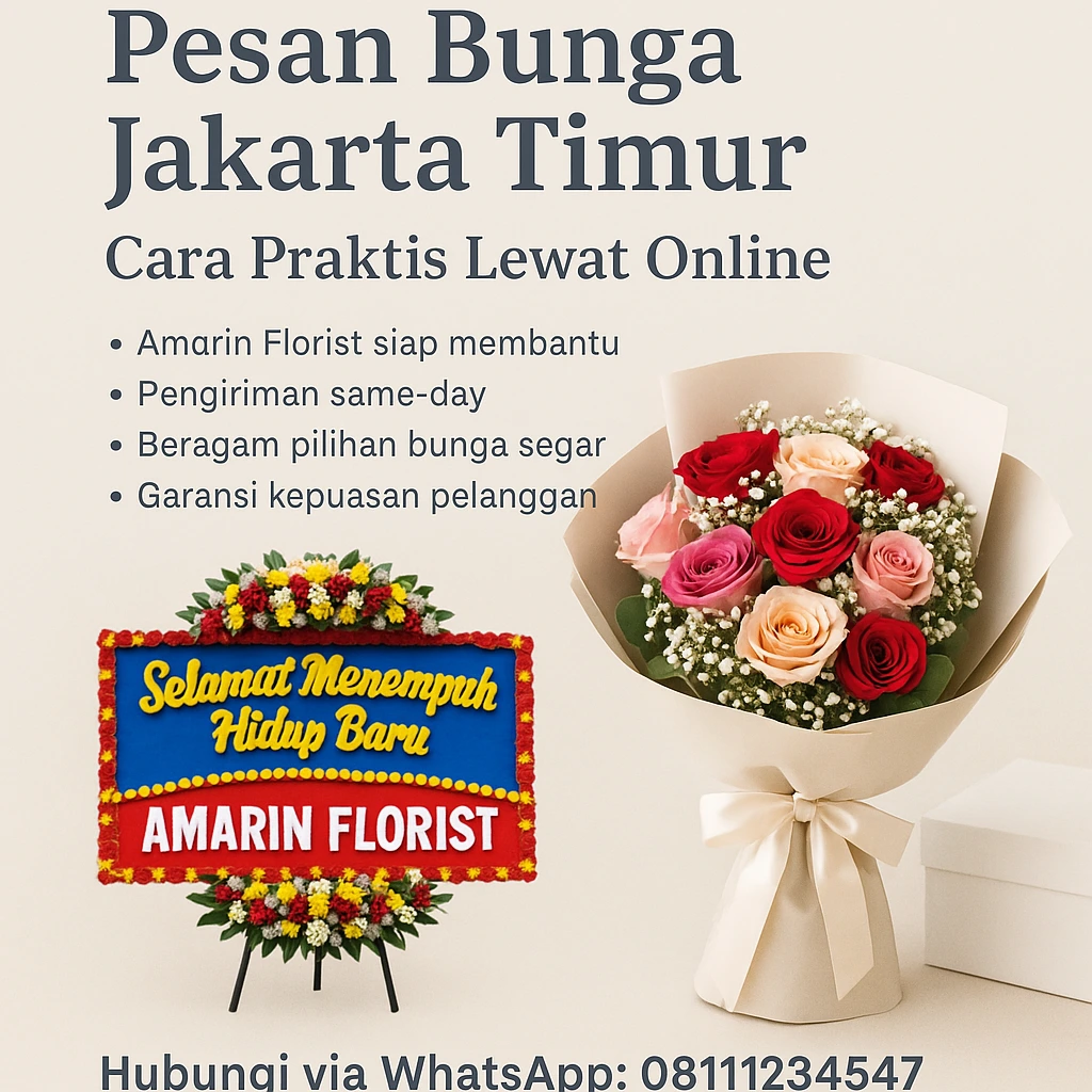 Pesan Bunga Jakarta Timur | Cara Praktis Lewat Online