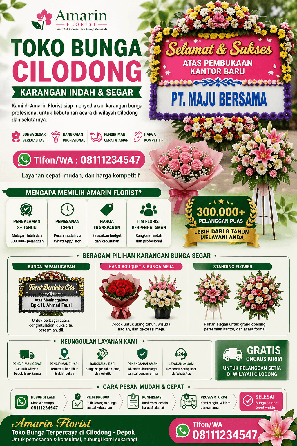 Toko Bunga Cilodong | Karangan Indah & Segar