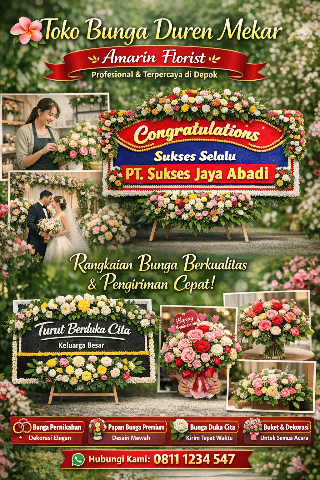 Toko Bunga Duren Mekar | Papan Bunga Premium