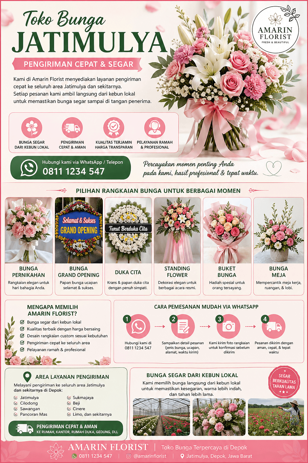 Toko Bunga Jatimulya | Pengiriman Cepat & Segar