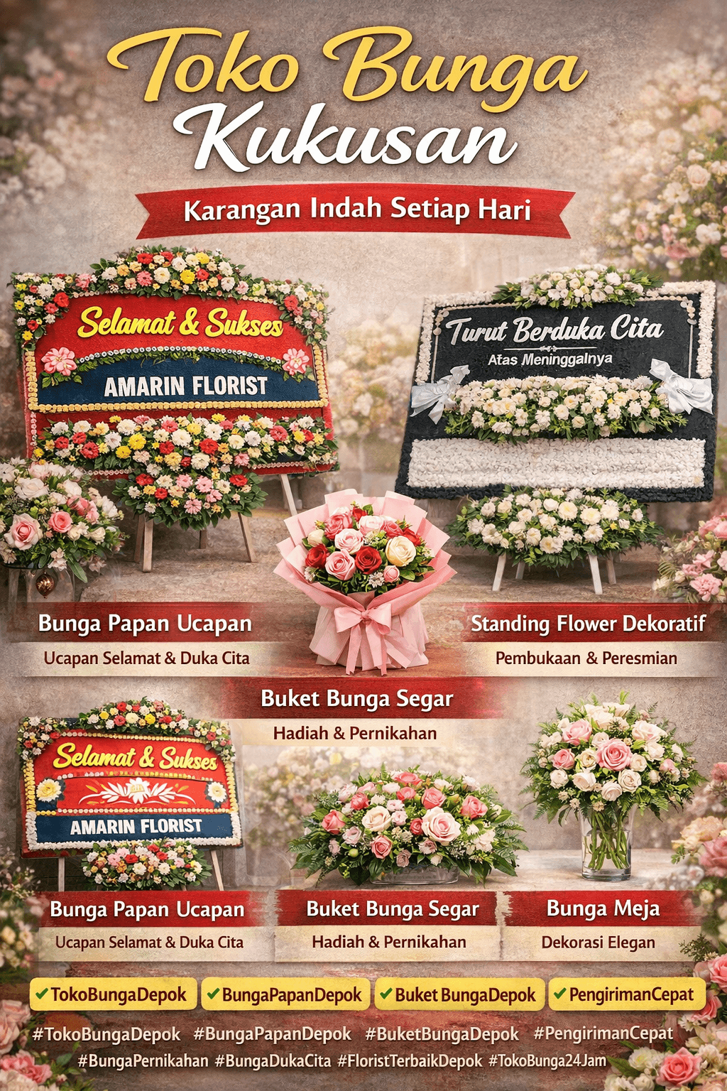 Toko Bunga Kukusan | Karangan Indah Setiap Hari