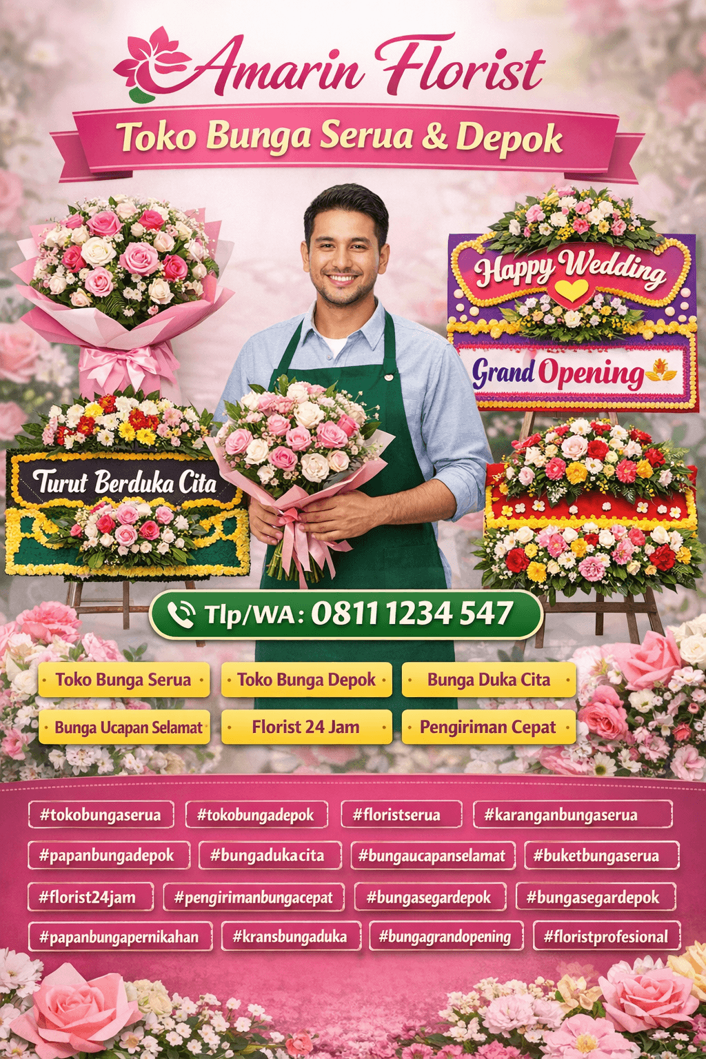 Toko Bunga Serua | Pengiriman Cepat & Terpercaya